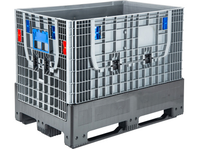 DPF-Box 1208S 1200x800x950 мм сплошной разборный серый на 3-х полозьях с 2-мя откид. дверцами
