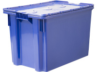 Ящик с крышкой п/э 600х400х400 сплошной, морозостойкий Safe PRO, арт.: 605-1 SP м