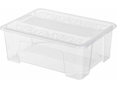 Ящик п/п TEX BOX 380х280х140 10л. цв. прозрачный