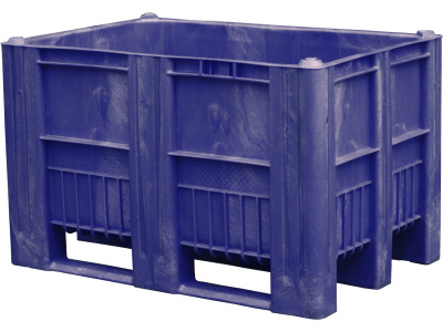 BoxPallet 1200х800х740 мм синий сплошной