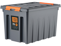Ящик 580х390х350 с крышкой на роликах