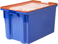 Ящик с крышкой п/э 600х400х350 сплошной, морозостойкий Safe PRO, арт.: 603-1 SP м