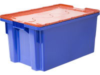 Ящик с крышкой п/э 600х400х300 сплошной, морозостойкий Safe PRO, арт.: 601-1 SP м