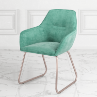 Стул Ортон ПЛ зеленый, ткань Velvet Lux