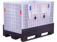DPF-Box 1208S 1200x800x950 мм сплошной разборный на 3-х полозьях с 2-мя откид. дверцами