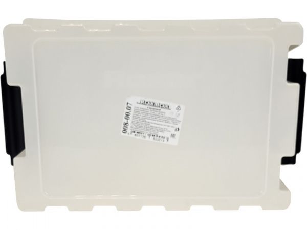 Ящик п/п 335х220х155 мм с крышкой и клипсами прозрачный