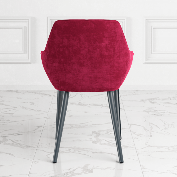 Стул Ортон красный, ткань Velvet Lux