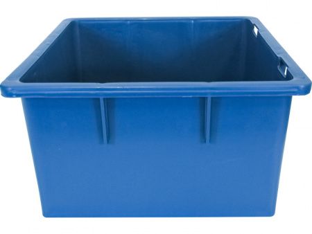 Ящик п/э 385х385х225 без крышки, под кондит. изделия цв. синий