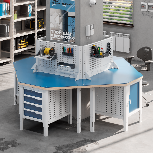 Верстак (островной) CTR U6X54.S1237.1111