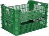 Ящик п/э 600х400х200 перфорированный цв. зелёный