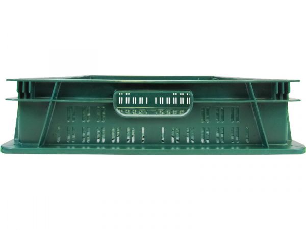 Ящик перфорированный 600×400×100, арт.: 6410-02, объём 20, зелёный, код: 23651