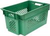Ящик п/э 600х400х300 перфорированный цв. зелёный