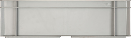 Ящик п/п 600х400х175 сплошной, с ручками, дно с усилением, серый B-4616