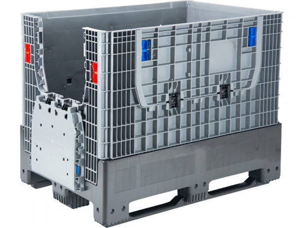 DPF-Box 1208S 1200x800x950 мм сплошной разборный на 3-х полозьях с 2-мя откид. дверцами