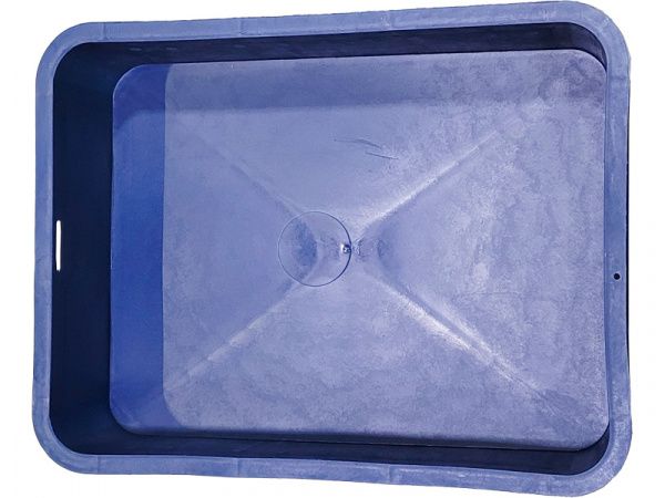 Ящик п/э 430х330х110 без крышки, под пирожные цв. синий